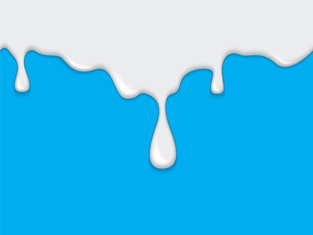 borda transparente de um líquido branco pegajoso