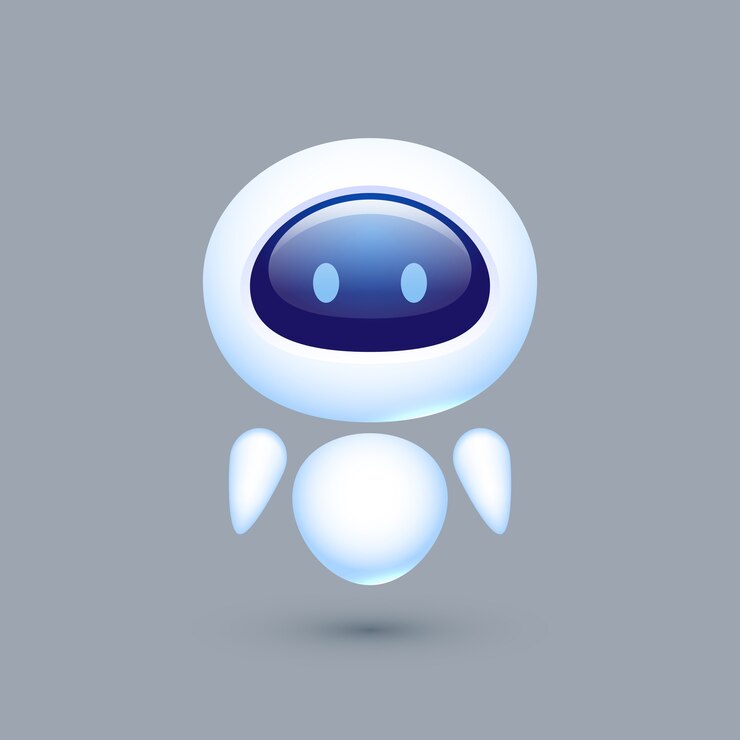 Vetor bot de bate-papo. robô com emoções. conceito de atendimento ao cliente.
