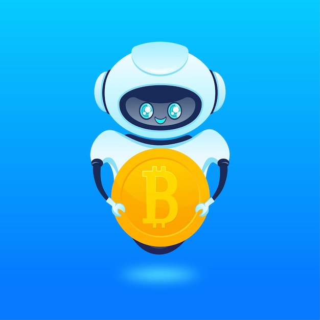 Bot de negociação Conceito de negociação de ações Inteligência artificial Abstrato