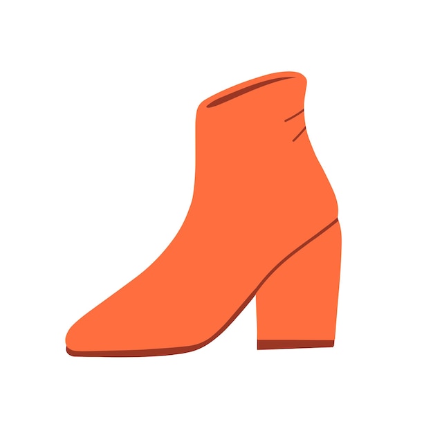 Botas femininas de salto alto Botas Vector cartoon ilustração plana ilustração vetorial