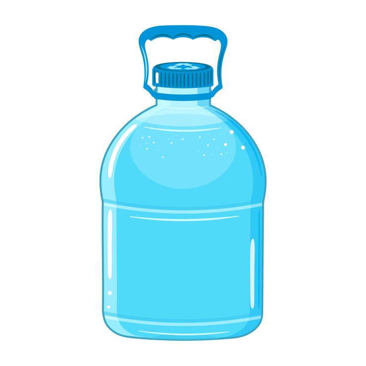 Vetor botella de água de plástico personagem vetor desenhado à mão desenho animado kawaii personagem ilustração ícone isolado