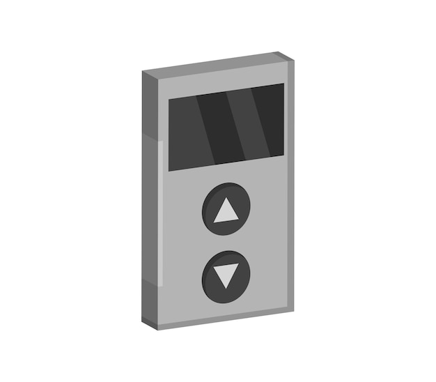 Botões de elevador tridimensionais