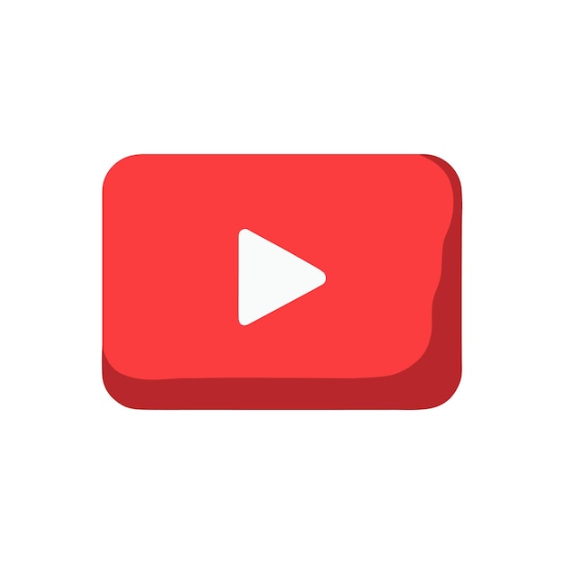 Botões de reprodução isolados editoriais de tubo plano modelo de design de ilustração de logotipo de jogador ao vivoVocê vê
