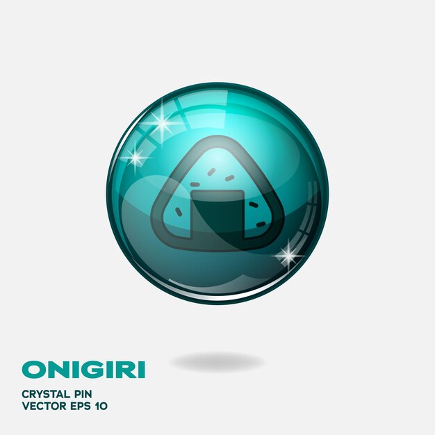 Botões onigiri 3d