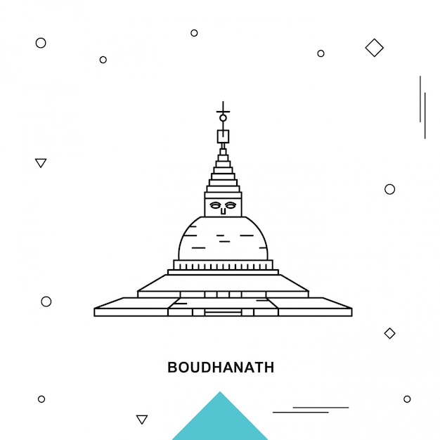 Vetor boudhanath