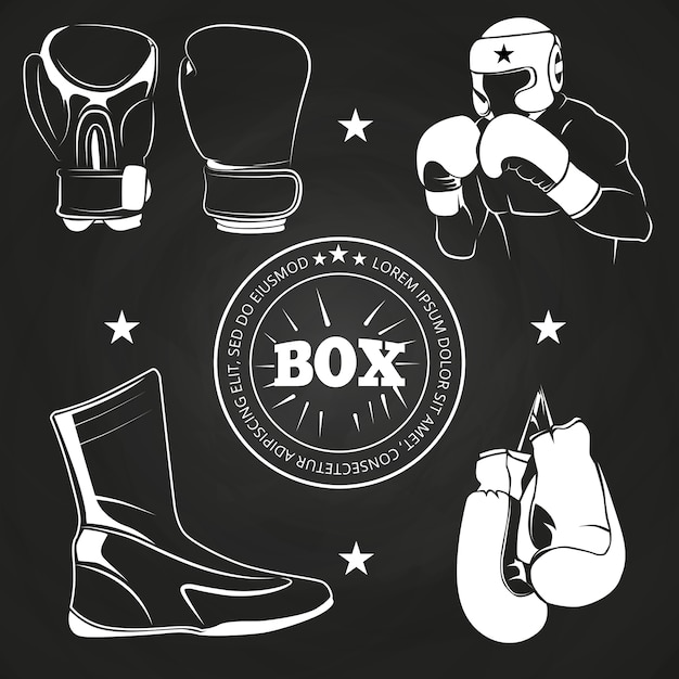 Boxe e roupas esportivas