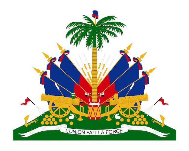 Vetor brasão de armas do haiti