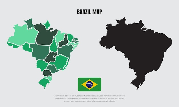 Brasil vetor mapa