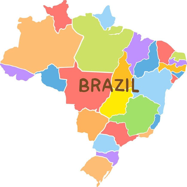 Vetor brasil vetor mapa