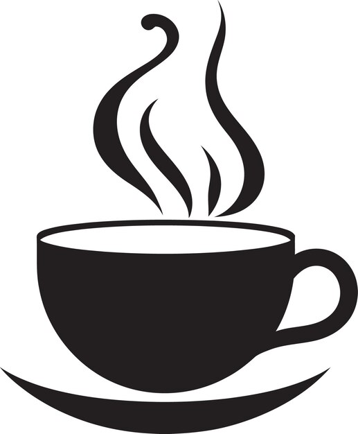 Brewmark precision vector coffee cup logo javagraffix ícone de xícara de café elegante