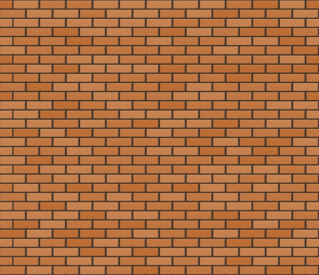 Brickwall realista marrom laranja. textura sem emenda