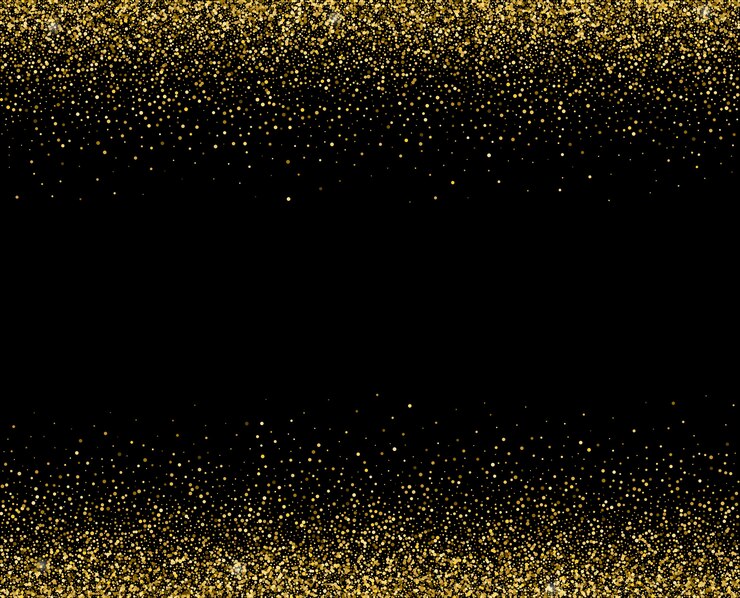 Vetor brilhos de luz dourada brilham nas estrelas.