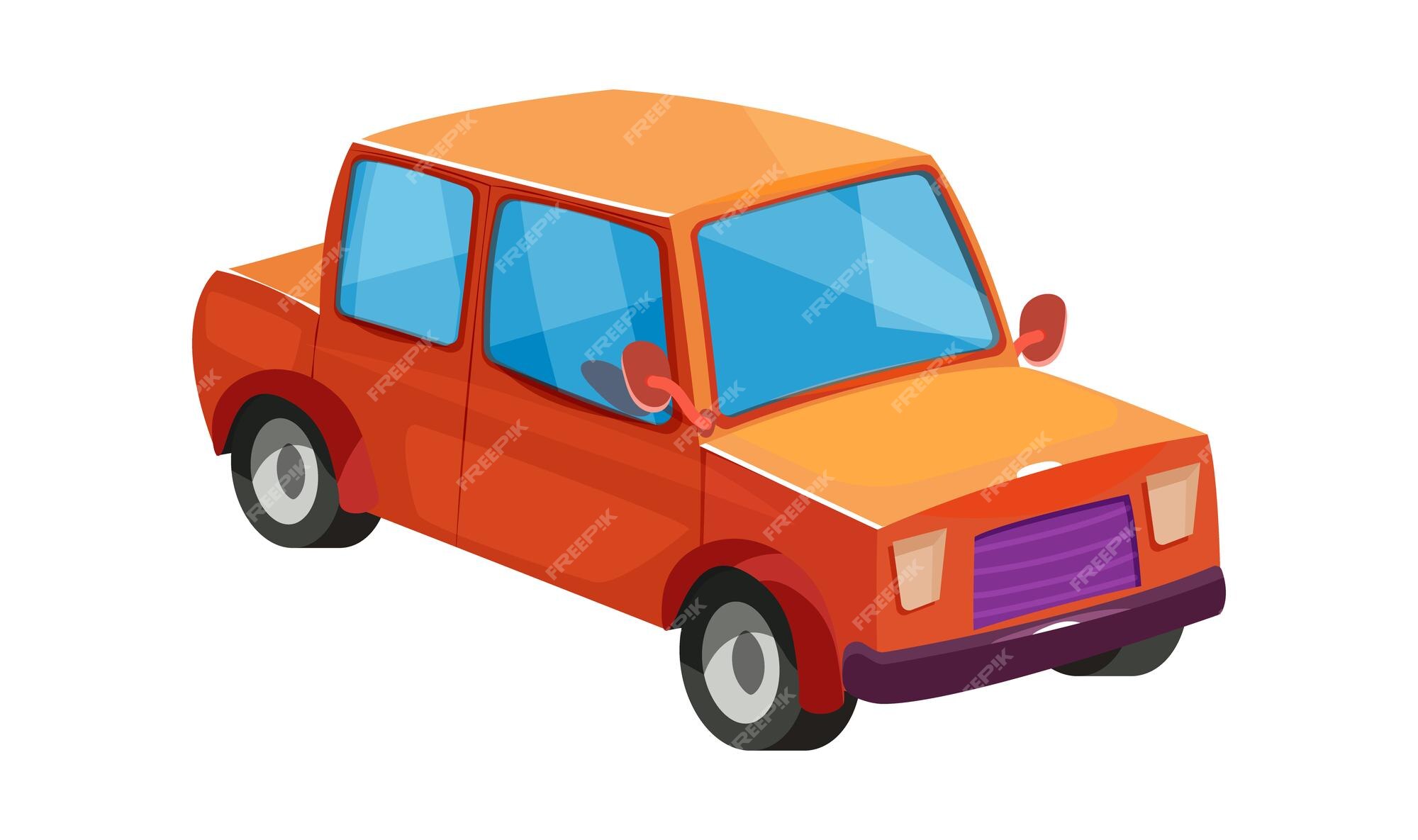 Carro De Brinquedo. Brinquedo Infantil. Estilo De Desenho Animado. Isolado  Sobre Fundo Branco. Jogo Interativo. Ilustração do Vetor - Ilustração de  roda, automotriz: 231209474