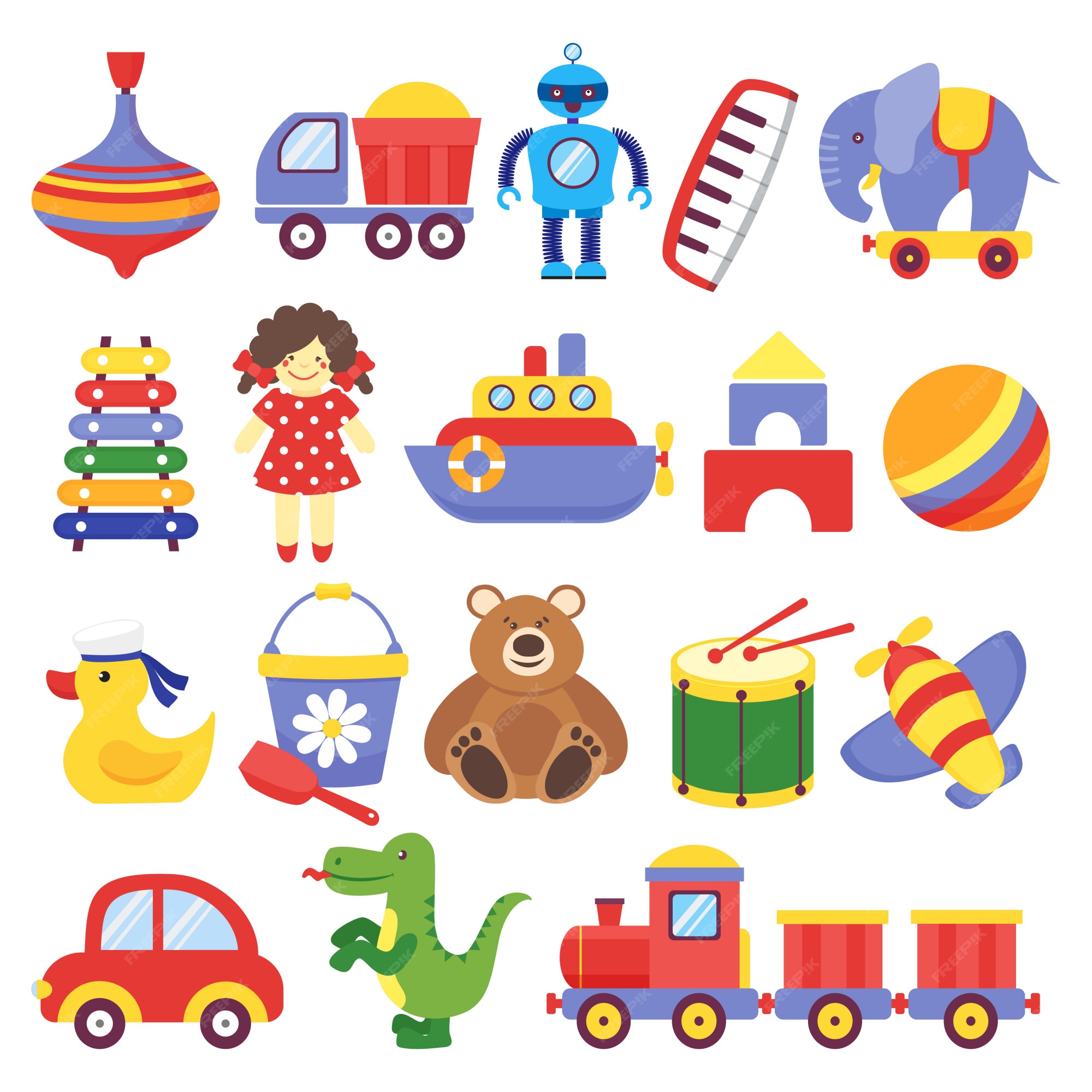 Ilustração Vetorial Pacote De Adesivos Ordem On-line Brinquedo Infantil  Feliz Itens De Jogos Carros Pirâmide Bola Rattle Tumbler Coelho Pato Pinguim  Sorter Escola Primária Jardim De Infância Jogo Royalty Free SVG, Cliparts