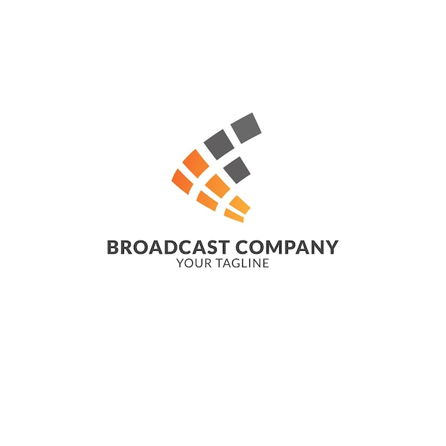 Broadcast Company Logo Vector Illustrations.Adequado para sua empresa no campo Broadcast