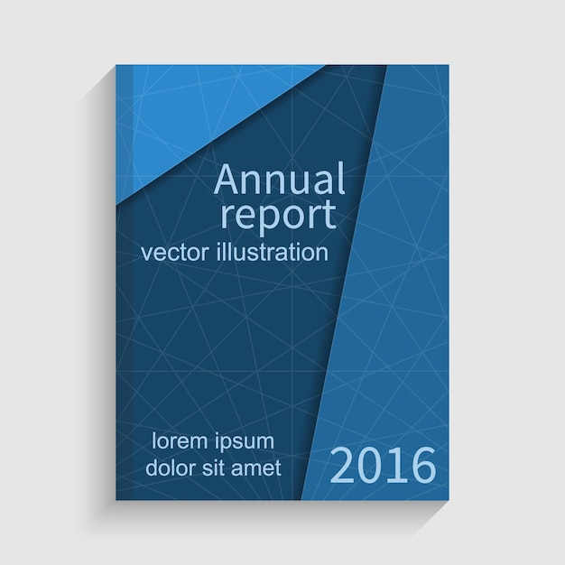 Brochura abstrata moderna capa do relatório anual ilustração vetorial modelo de design para a capa do cartaz de banner de relatório