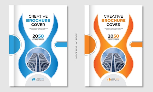 Vetor brochura criativa ou modelo de design de capa de livro.