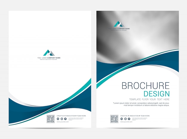 Brochura modelo flyer design vector fundo