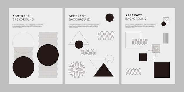 Vetor brochure cover design with geometric pattern