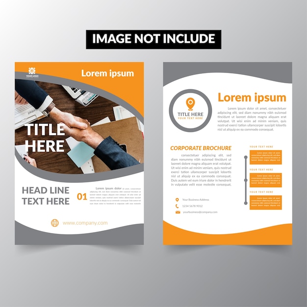 Vetor brochure template business company