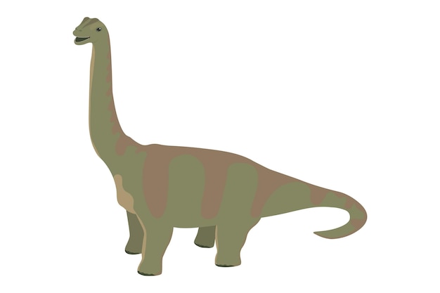 Brontossauro, braquiossauro, dinossauro diplodoco, criatura extinta isolada em branco