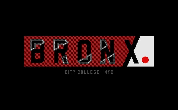 Bronx designs tipográficos para camisetas e arte