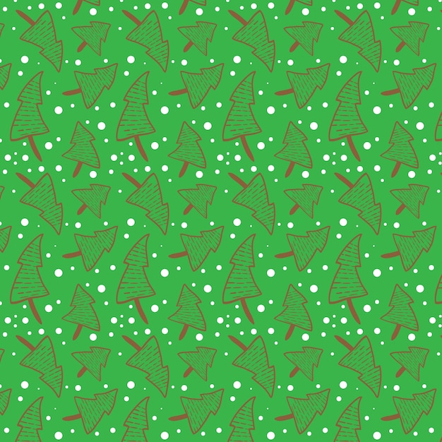Brown green snowy pine tree pattern para textura de papel de parede de fundo
