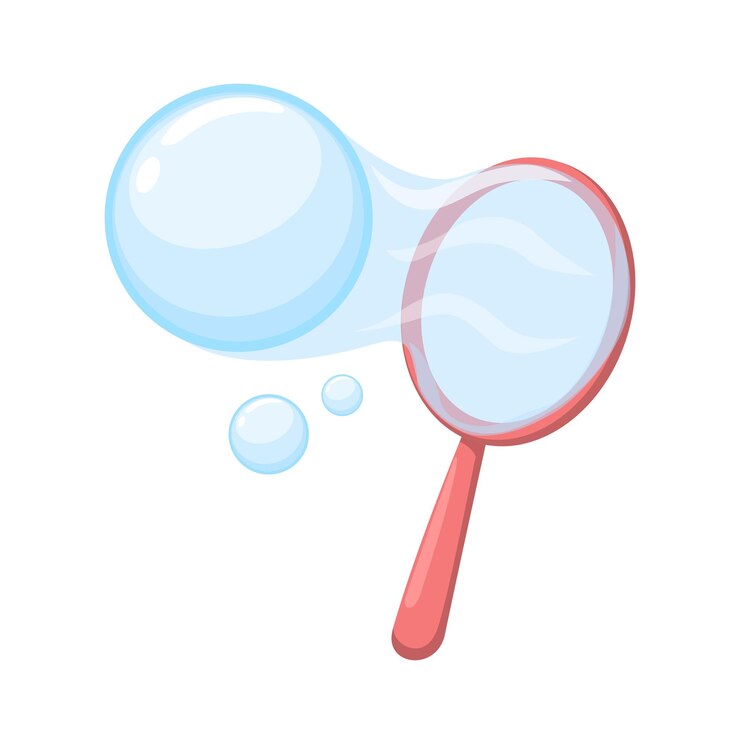 Vetor bubble blower brinquedo ilustração de desenho animado vector