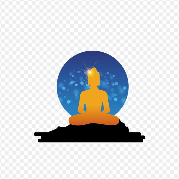Vetor buda ou siddhartha gautama foi um professor espiritual e o fundador do budismo