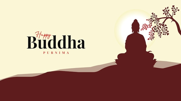 Buddha Purnima Buddha Jayanti Feliz Dia de Vesak Poster de mídias sociais