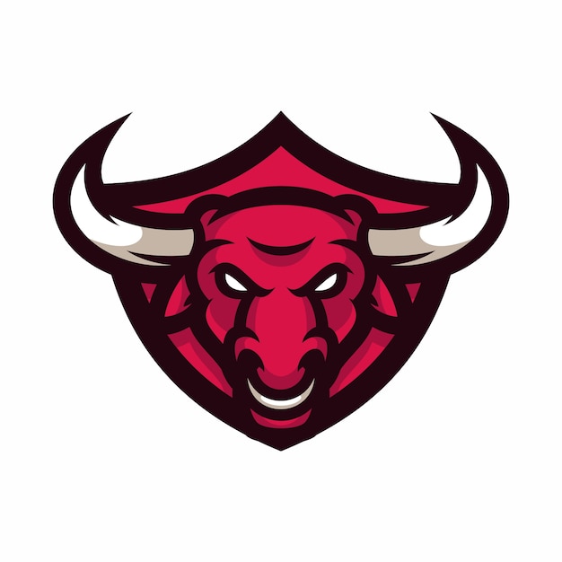 Bull - vetor logo / ícone ilustração mascote