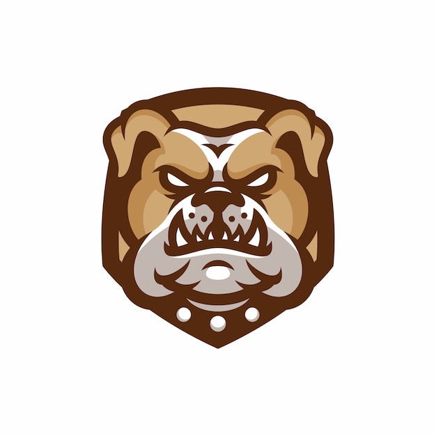 Bulldog - vetor logo / ícone ilustração mascote