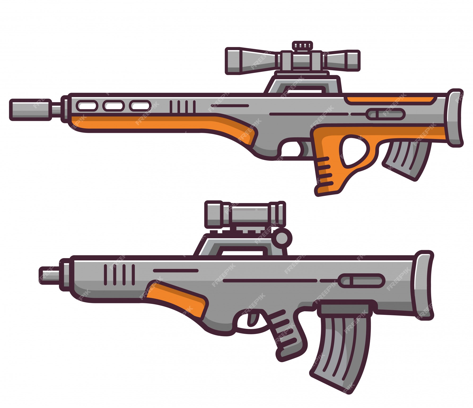 Bullpup armas de fogo rifle sniper.