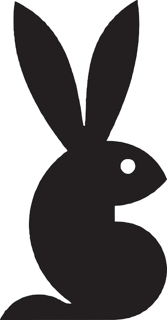 Bunny basics logotipo simples de coelho para sua marca minimalista