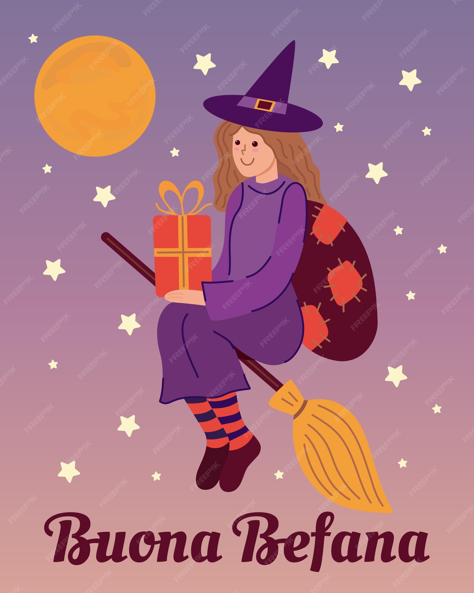 Buona befana - tradução em italiano happy befana witch befana