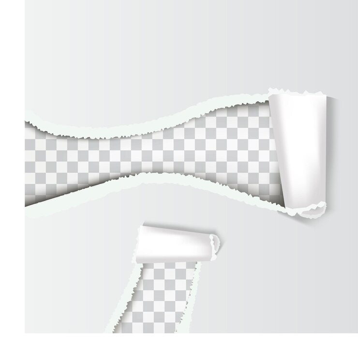Vetor buracos no vetor de design de folha branca de papel