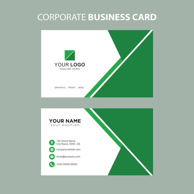 Business card design corporativo