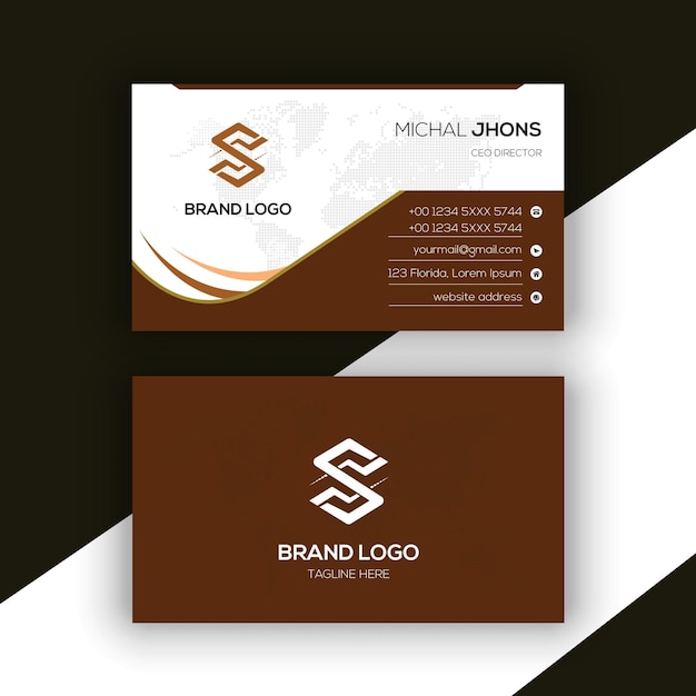 Business card design corporativo