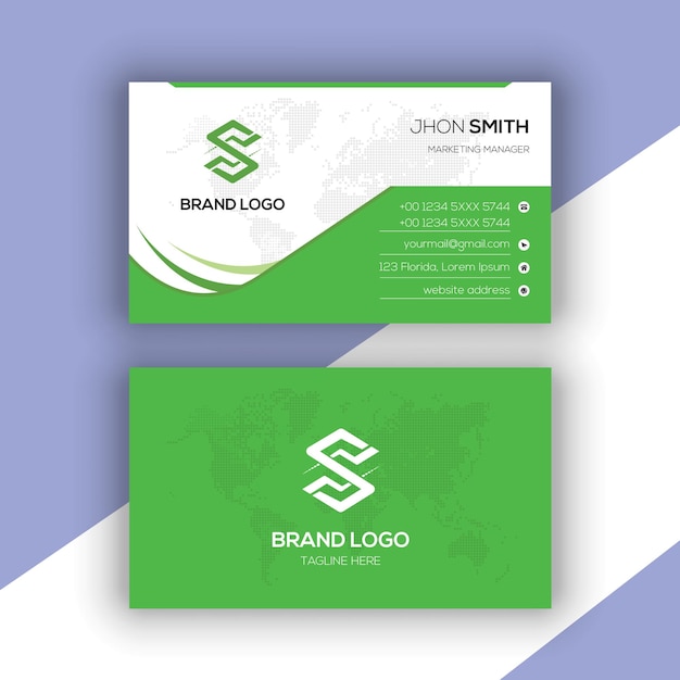 Business card design corporativo