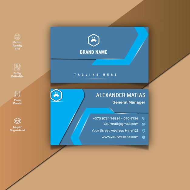 Business Card Design Corporativo