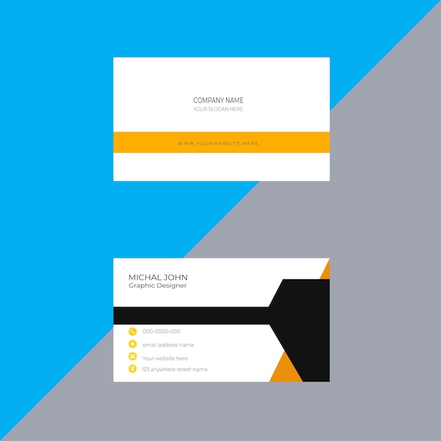 Vetor business card design corporativo