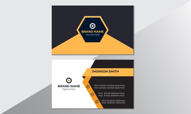 Vetor business card design corporativo