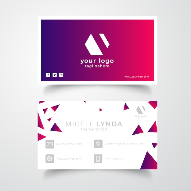 Businesscard colorido moderno