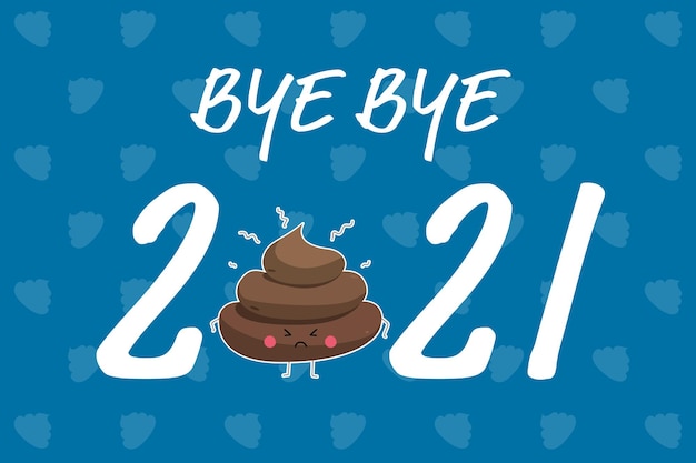 Bye bye 2021 illustration