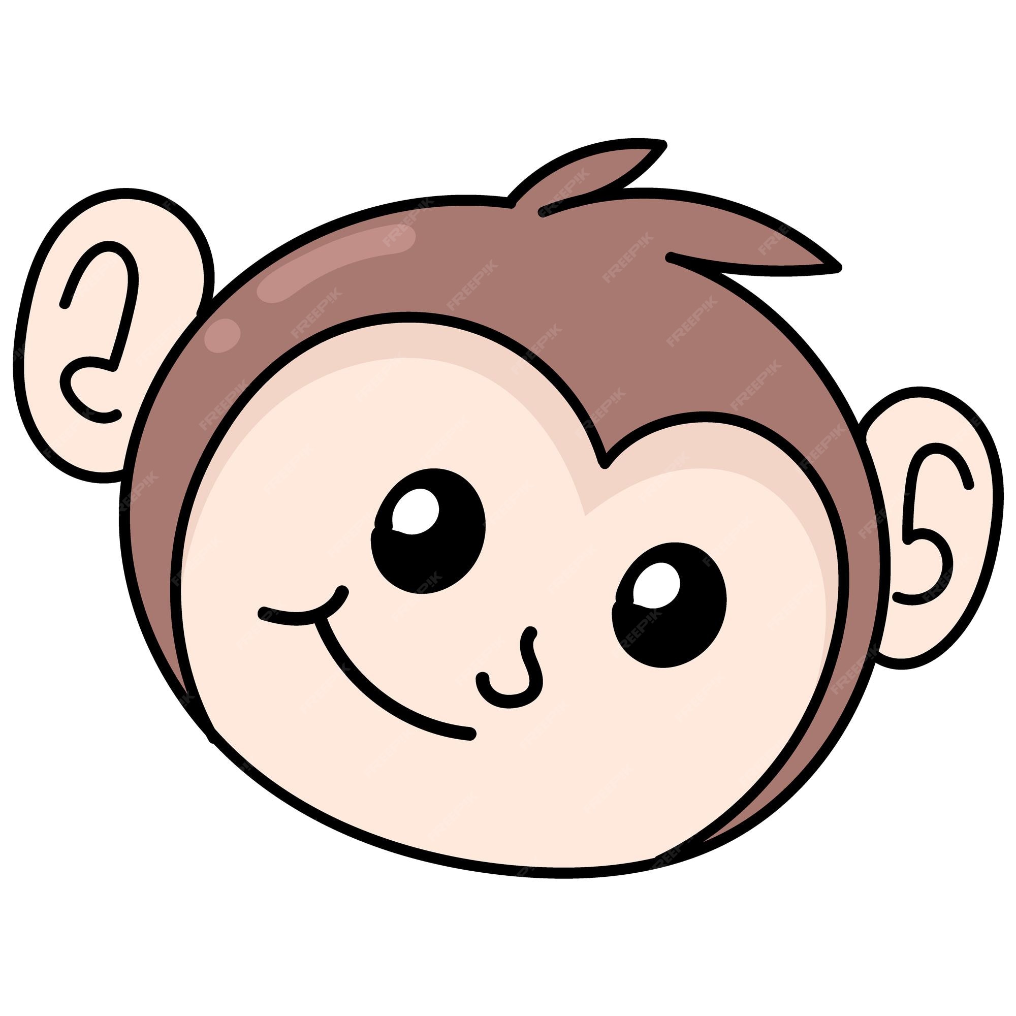 Vetores de Vejanenhummal Macaco Isolado Ícone Vetor Realista Emoji Da  Ilustração Do Desenho Animado Da Cara Do Macaco Emoticon Ícone e mais  imagens de Emoticon - iStock