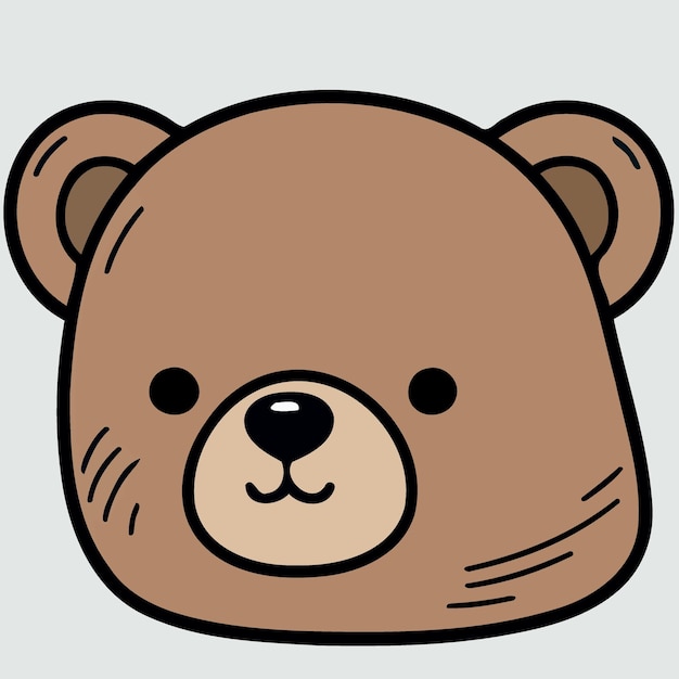 cabeça de animal mamífero urso pardo