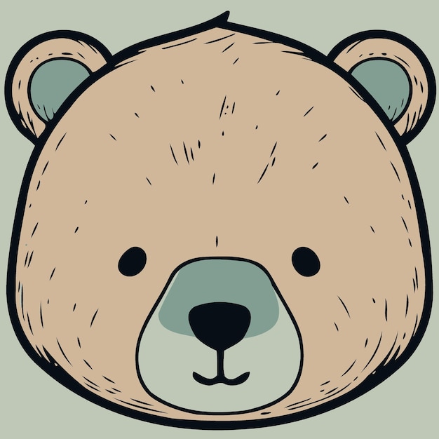 cabeça de animal mamífero urso pardo