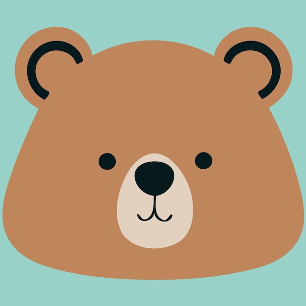 cabeça de animal mamífero urso pardo