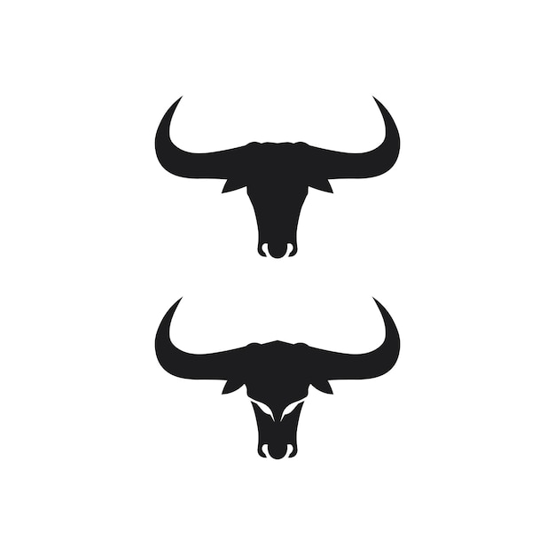 Cabeça de búfalo de touro, vaca, vetor de design de logotipo de mascote animal para búfalo de chifre de esporte, animal, mamíferos, logotipo de cabeça, selvagem, matador