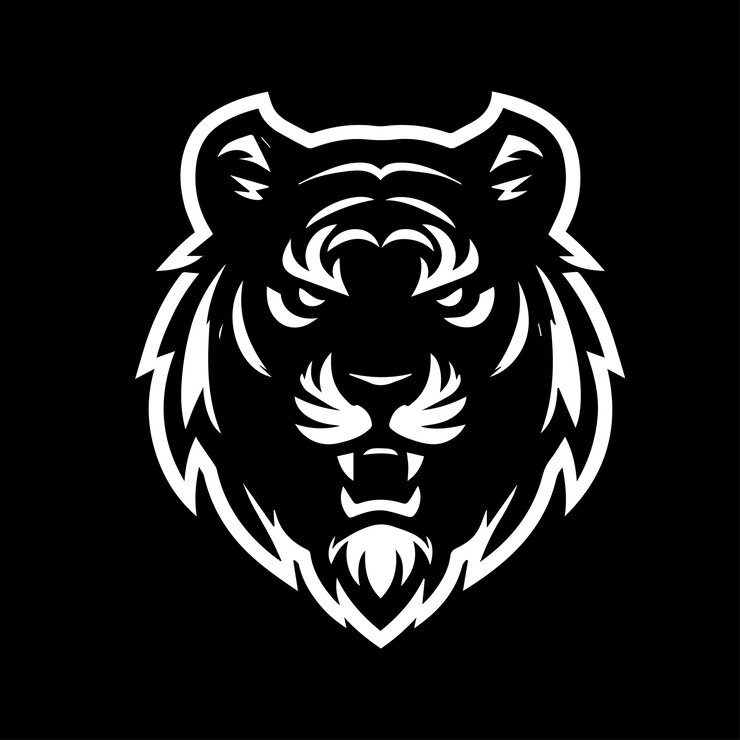 Cabeça de tigre preto